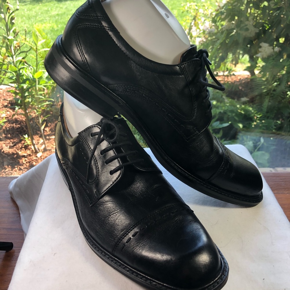 Ecco Mens Shoes Size 43 (US 10) Black Leather Lace